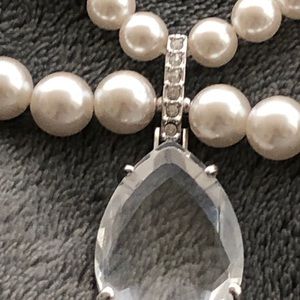 Sold-Swarovski Pearl Necklace